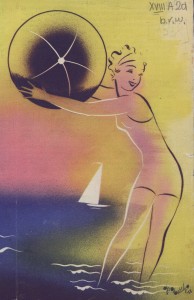 kąpieliska morskie, fragment okładki, proj. T. Gronowski 1938