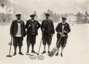 Drużyna startująca w konkurencji - curling - Chamonix 1924 rok.