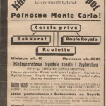 Reklama kasino w Sopocie, Ilustrowany przewodnik po Gdańsku i okolicy, 1921, polona.pl/item/1329252/37/
