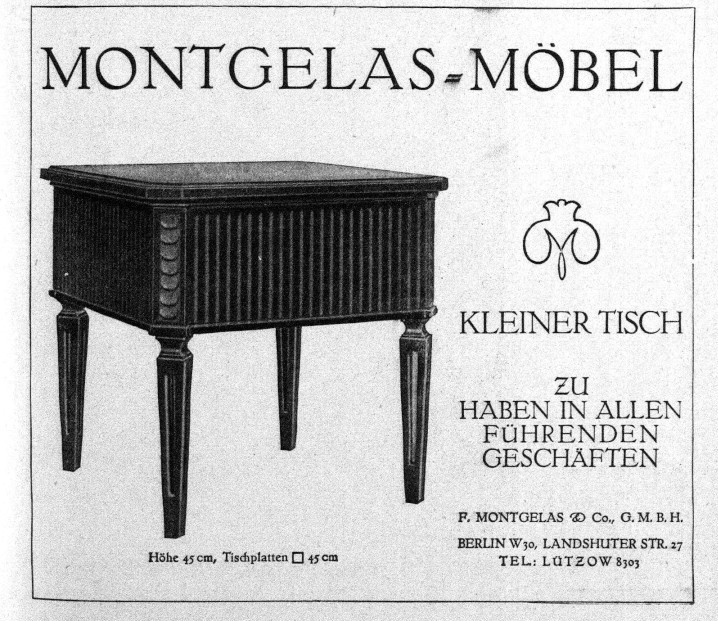 Meble Montgelas, 1924 anno.onb.ac.at