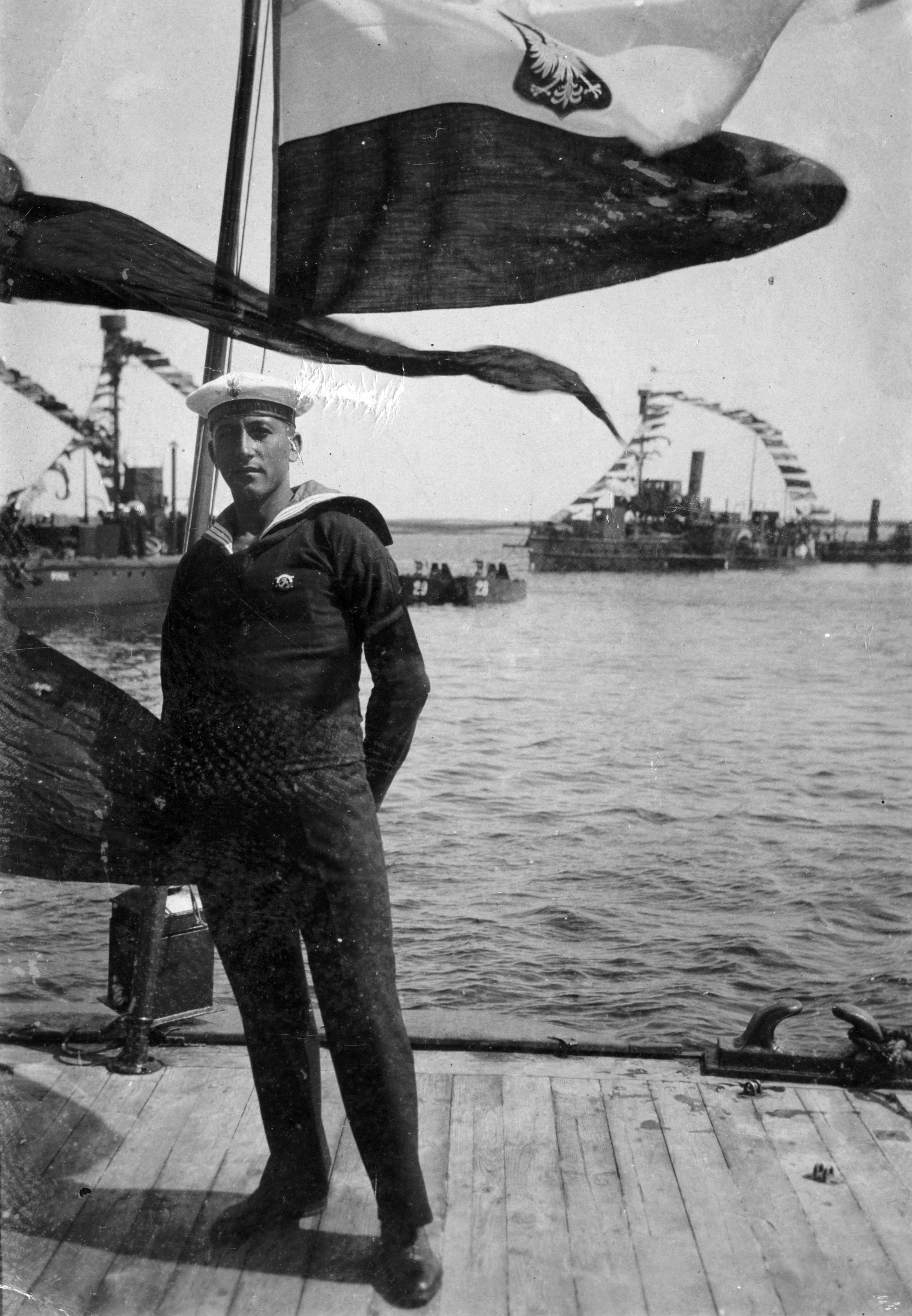 Flotylla Pińska. Zdjęcie pamiątkowe z sierpnia 1930 r., Zbiory Marka Twardowskiego