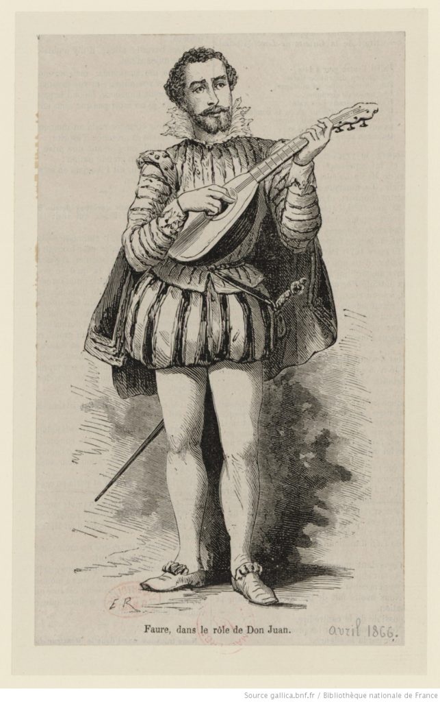 Jean-Baptiste Faure jako "Don Juan" de Mozart / E.R., 1866, gallica.bnf.fr