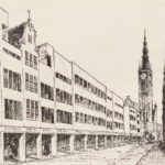 Otto Kloeppel, Danzig am Scheidewege, 1928, pbc.gda.pl, s. 19; wizja architektoniczna - przyszłość ulicy Długiej - dzięki Nadradcy Budowlanemu Martinowi Kiesslingowi;