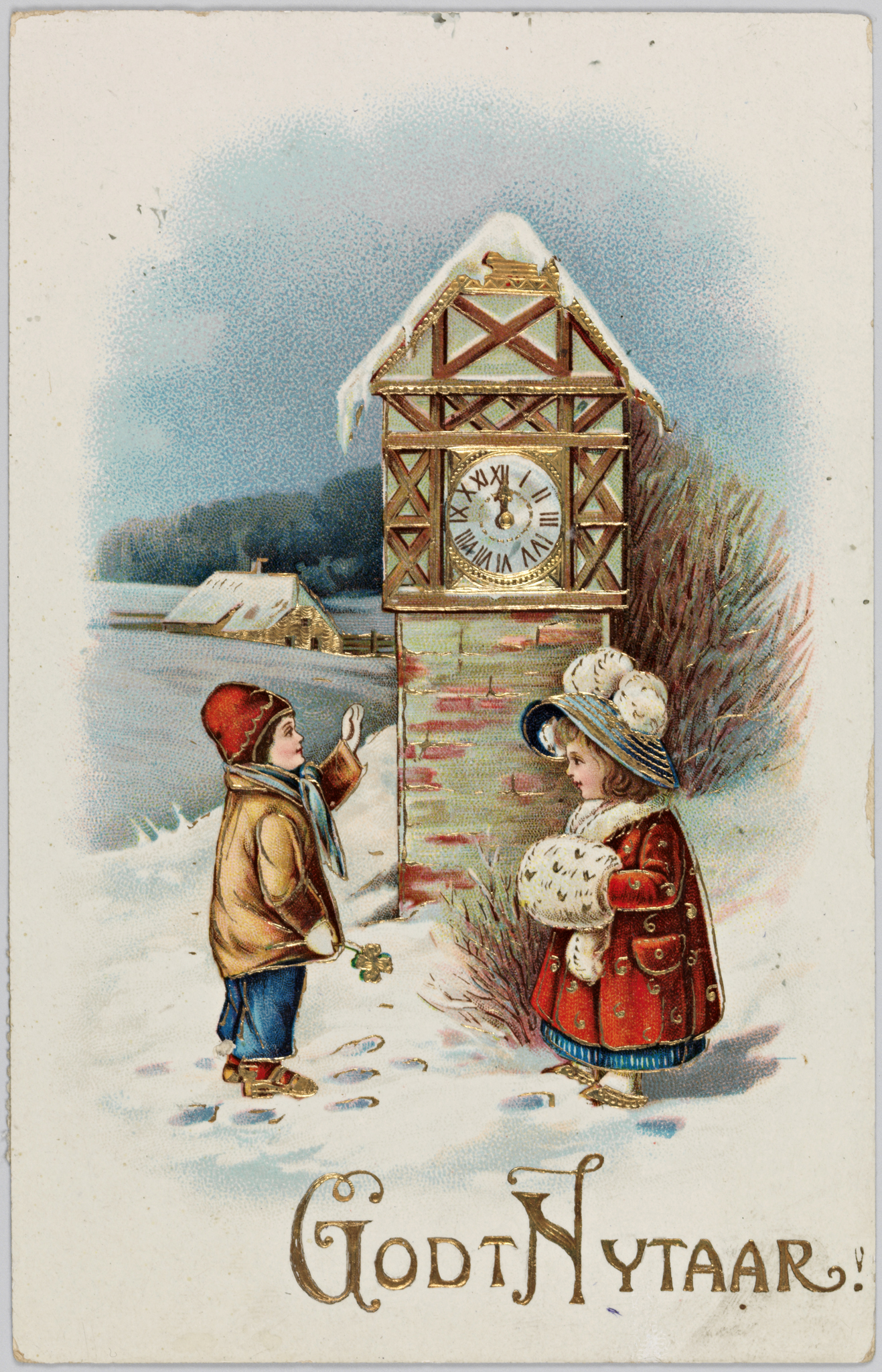 Dzieci i zegar, 1915, ze zbiorów norweskiej Biblioteki Narodowej, flic.kr/p/iqbpUg