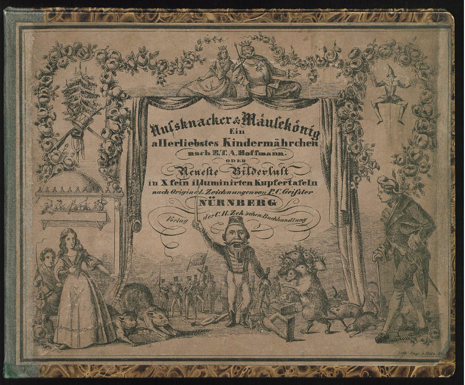 Okładka "Dziadek do orzechów", E.T.A. Hoffmann digital.staatsbibliothek-berlin.de