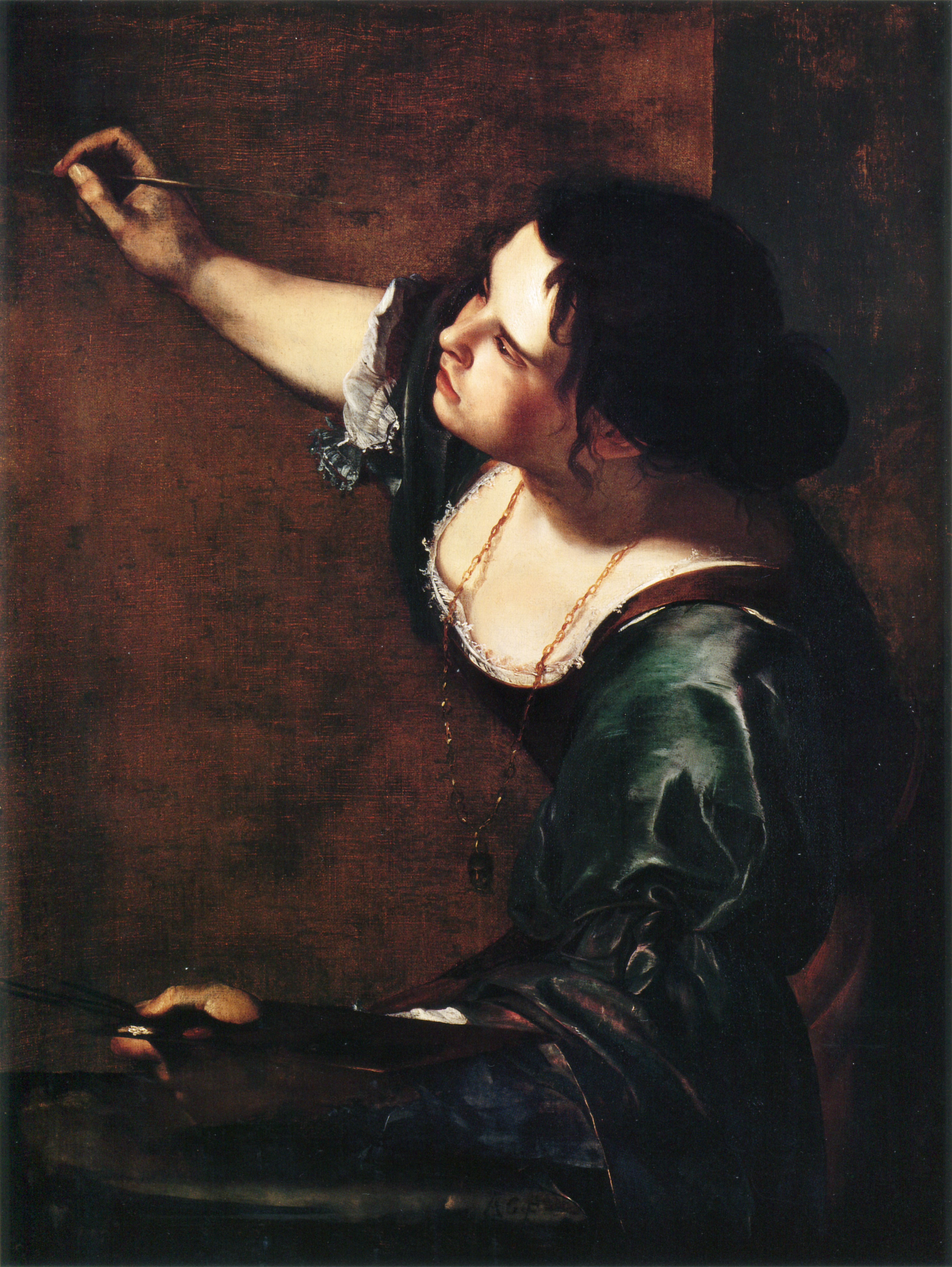 Artemisia Gentileschi, Autoportret jako alegoria malarstwa.