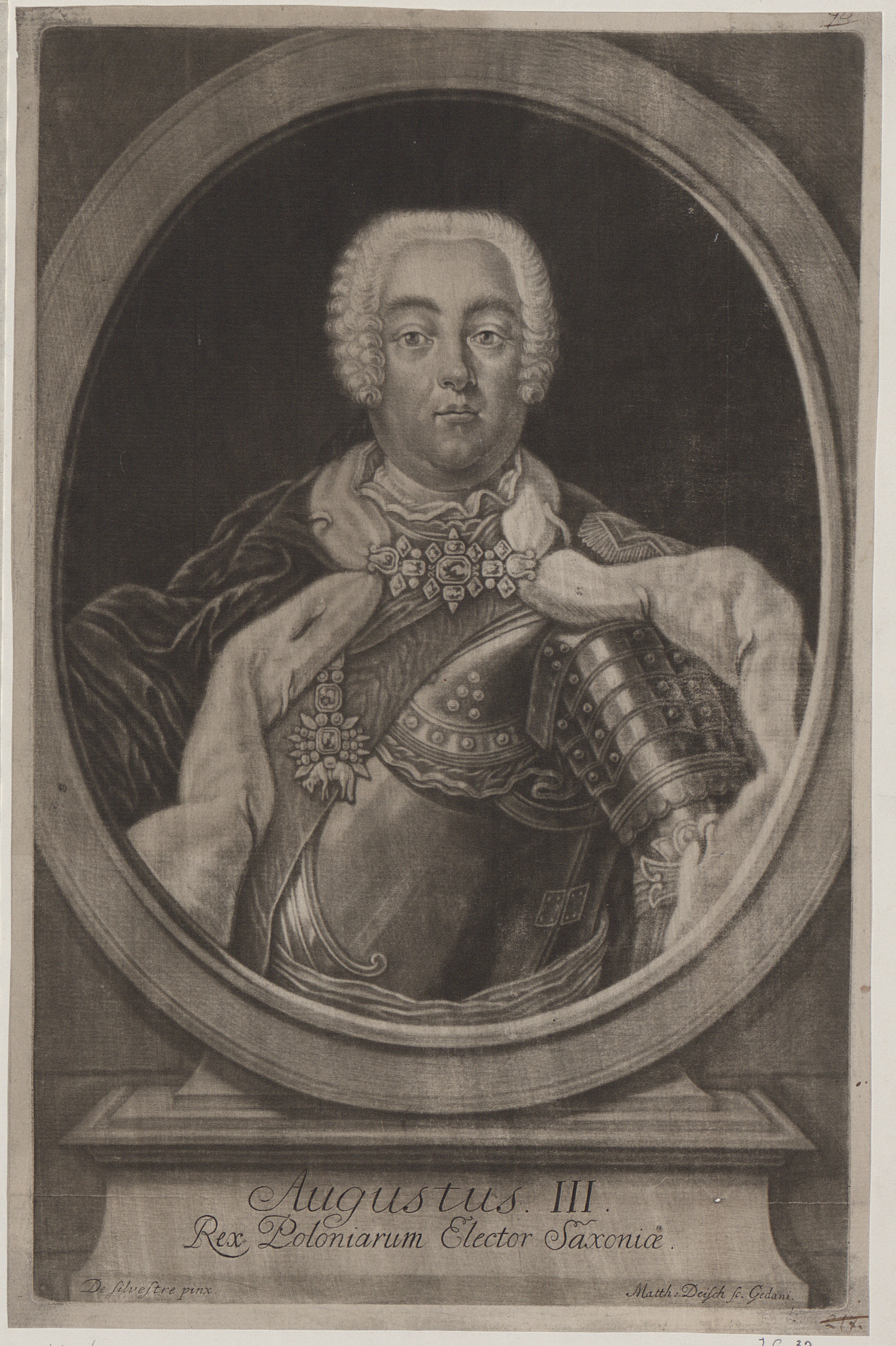 August III Król Polski, ok 1763, Mateusz Deisch, polona.pl/item/augustus-iii-rex-poloniarum